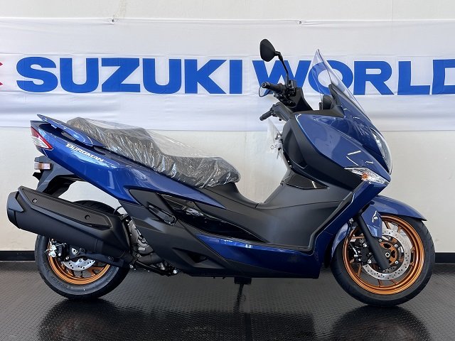 IMG_2656.JPG　千葉県船橋市　スズキワールド船橋　バーグマン400　2026年モデル　ブルー　新車在庫有り