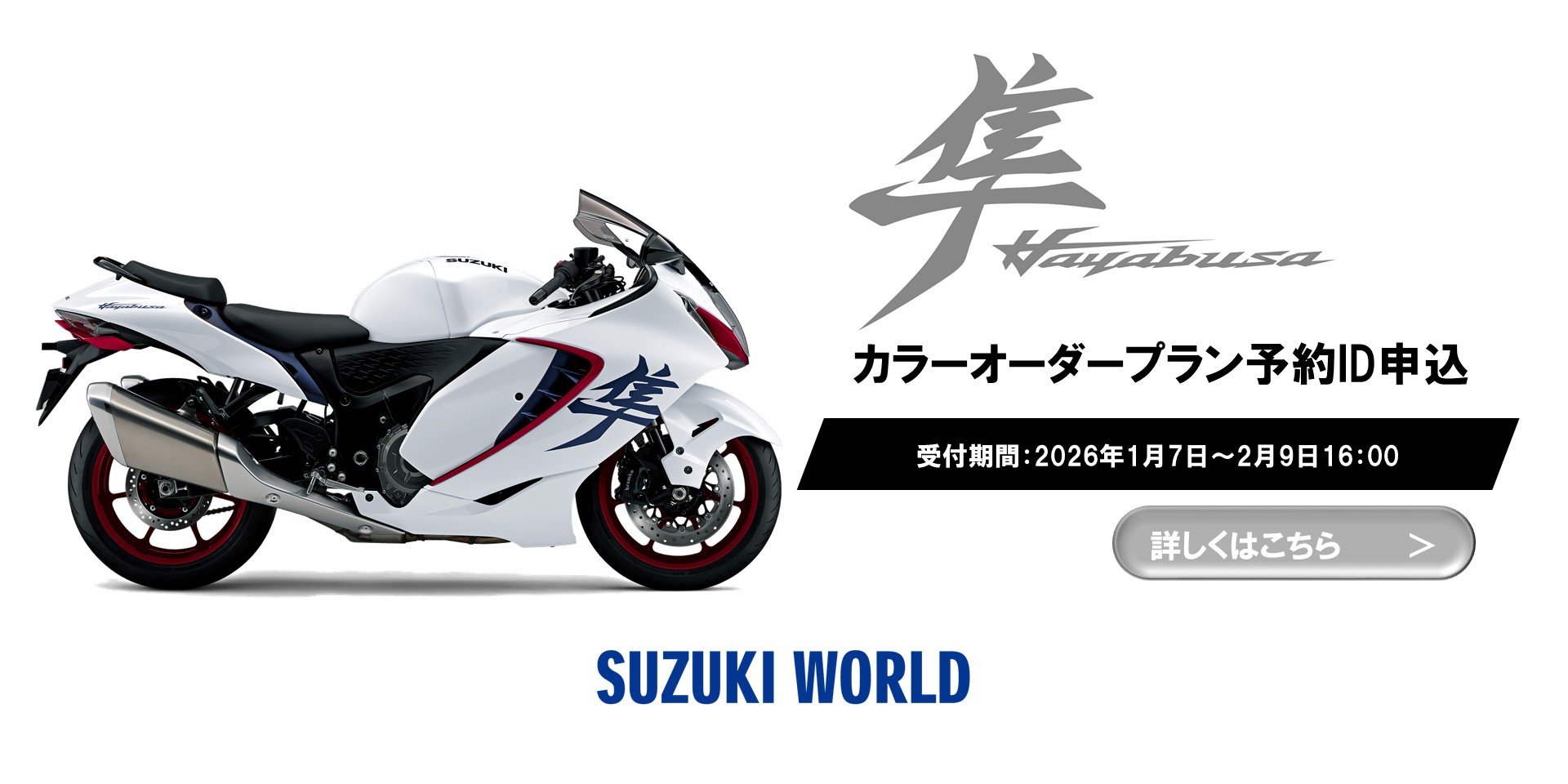Hayabusa カラーオーダープラン