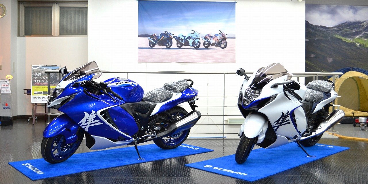 2026年モデルHayabusa2台展示